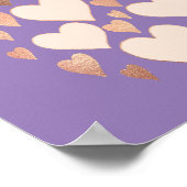 40. Geburtstag Lavender Rose 40 Gründe Poster (Ecke)