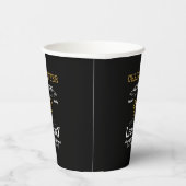 40. Geburtstag Legendary Black Gold Retro Pappbecher (Rechts)