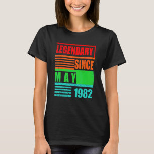 40. Geburtstag Legendary Seit Mai 1982 Geburtstag T-Shirt