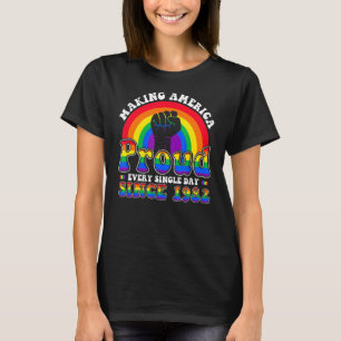 40. Geburtstag Lgbt Lesbian Gay Pride Happy Birthd T-Shirt