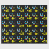 40. Geburtstag Lustiger Alterswitz Geschenkpapier (Flach)