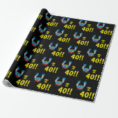 40. Geburtstag Lustiger Alterswitz Geschenkpapier (Ungerollt)