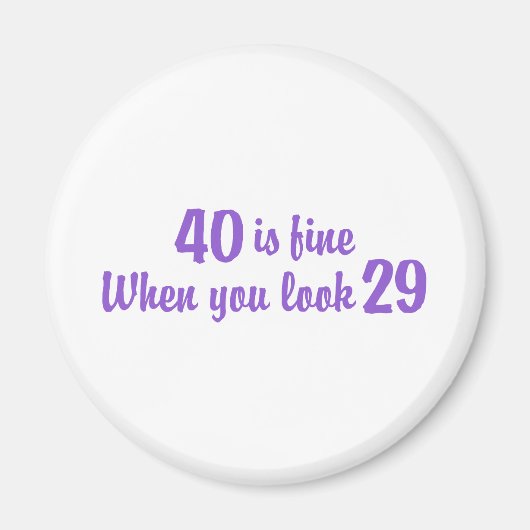 40. Geburtstag Magnet (Vorne)