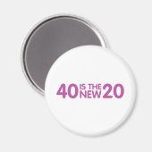 40. Geburtstag Magnet (Vorderseite/Rückseite)