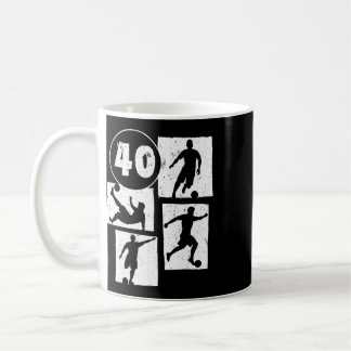 40. Geburtstag Mann Frau Fußballspieler Fußball 40 Kaffeetasse