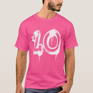 40. Geburtstag Männer Frauen Cool Spray Hiphop T-Shirt