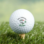 40. Geburtstag Männer Monogramm Name Golfball (Insitu T-Shirt)