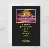 40. Geburtstag Marquis Einladung (Rückseite)