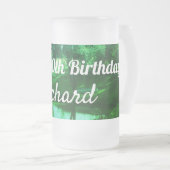 40. Geburtstag Mattglas Bierglas (VorderseiteRechts)