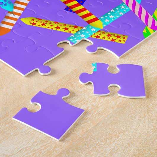 40. Geburtstag mit Kerzen Puzzle (Seite)