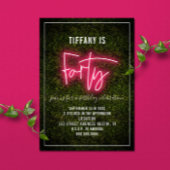 40. Geburtstag Neon 40 Einladung