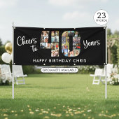 40. Geburtstag Nummer 40 Foto Collage Cheers Banner