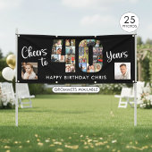 40. Geburtstag Nummer 40 Foto Collage Cheers Banner