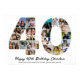40. Geburtstag Nummer 40 Foto Collage Jahrestag