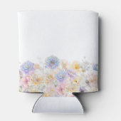 40. Geburtstag Party Aquarellfarbe Blütenmassage Dosenkühler (Rückseite)