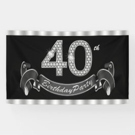 40. Geburtstag Party Banner