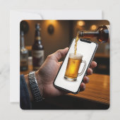 40. Geburtstag Party Bier Tasse Einladung (Vorderseite)