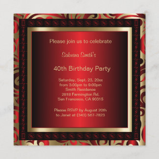 40. Geburtstag Party | DIY Text Einladung