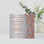 40. Geburtstag Party Einladung (Stehend Vorderseite)