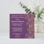 40. Geburtstag Party Einladung (Stehend Vorderseite)