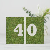 40. Geburtstag Party! Einladung individuell einste (Stehend Vorderseite)