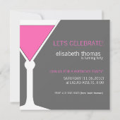 40. Geburtstag Party Einladungen (Rückseite)