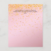 40. Geburtstag Party Einladungen Glitzer Glamour (Rückseite)