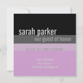 40. Geburtstag Party Einladungen (Lila) (Rückseite)