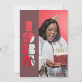 40. Geburtstag Party Foto geboren 1985 Einladung (Vorderseite)