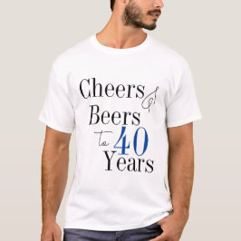 40. Geburtstag Party für Biersorten T-Shirt