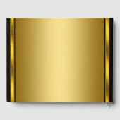 40. Geburtstag Party Gästebuch Schwarzes Gold (Rückseite)