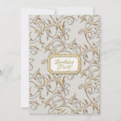 40. Geburtstag Party Glam Old Hollywood Regency Einladung (Vorderseite)