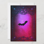 40. Geburtstag Party Gothic Red Einladung (Rückseite)