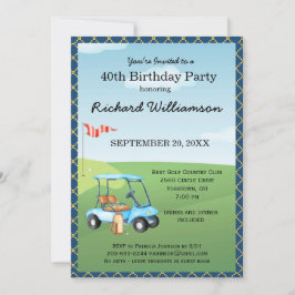 40. Geburtstag Party Herren Golf Theme Party Einladung