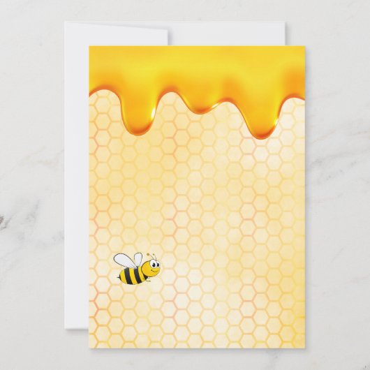 40. Geburtstag Party Honigwabenrüben Einladung (Rückseite)