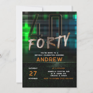 40. Geburtstag Party Ideen für Typ Einladung