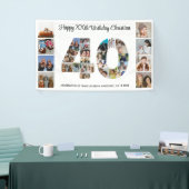 40. Geburtstag Party Nummer 40 FotoCollage Banner (Messeveranstaltung)