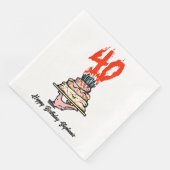 40. Geburtstag Party Personalisiert Serviette (Ecke)