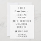 40. Geburtstag Party Personalisierte Einladung (Rückseite)