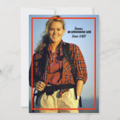 40. Geburtstag Party Personalisiertes Foto Einladung (Rückseite)