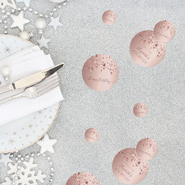 40. Geburtstag Party Rose Gold rosa Sterne Glasur Konfetti