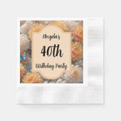 40. Geburtstag Party Serviette (Vorderseite)