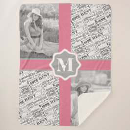 40. Geburtstag Party Special Personalisiert Monogr Sherpadecke