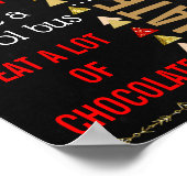 40. Geburtstag Party-Tafelschild Poster (Ecke)