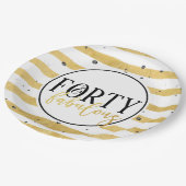 40. Geburtstag Party Teller (Schrägansicht)