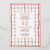 40. Geburtstag Party Vorlage handgezeichnete Linie (Vorderseite)