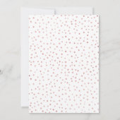 40. Geburtstag Party - Weißrosengold Einladung (Rückseite)