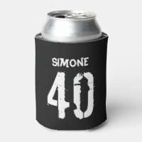 40. Geburtstag Personalisiert Schwarz-weiß