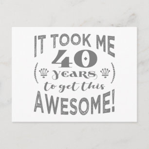 40. Geburtstag Phantastisch Postkarte