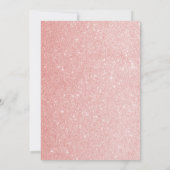 40. GEBURTSTAG | PINK CHAMPAGNE EINLADUNG (Rückseite)